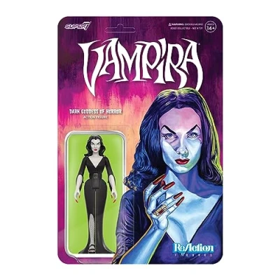 Imagen de Super7 Vampira Dark Goddess of Horror Figura de acción 3.75 pulgadas, coleccionables clásicos terror y juguetes retro