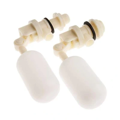 Imagen de Válvula de flotador SENRISE 2PCS bola automática plástico para tanque agua Tazón bebedero ganado (1/2 &quot;DN15)