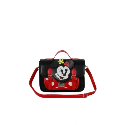 Imagen de Disney Minnie Mouse Face Bolso Mochila Satchel, Negro, 26 x 20 cm