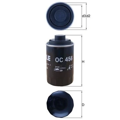 Imagen de Knecht OC 456 filtro de aceite