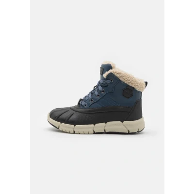 Imagen de Geox Flexyper BOY ABX Botines con cordones para niños, Talla: 38, Denim/black Zapatos