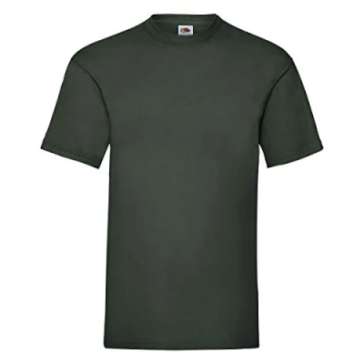 Imagen de Fruit of the Loom Camiseta Básica de Manga Corta Modelo Valueweight Hombres (S/Verde Botella)