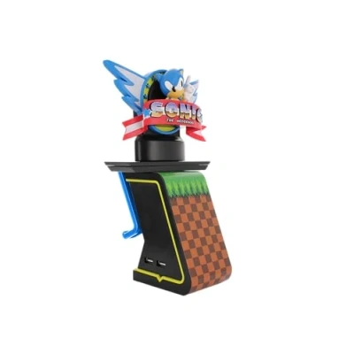 Imagen de Cable Guys Sonic the Hedgehog Light Up Ikon Gaming Accessories Holder &amp; Phone for Most Controller (Xbox, Play Station, Nintendo Switch)