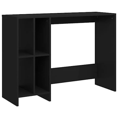 Imagen de vidaXL Escritorio Notebook Estudio Oficina Trabajo Ordenador Computadora Portátil Muebles Mobiliario de Madera Contrachapada Negro102,5x35x75 cm