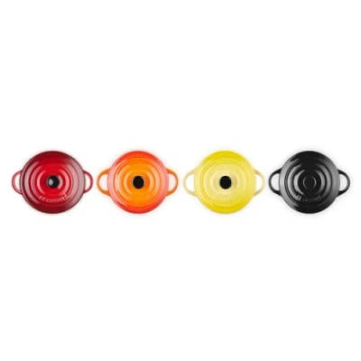 Imagen de Le Creuset Serving Pan / Mini Casserole 4 pieces Signature Fire and Flame ø 10 cm 250 ml