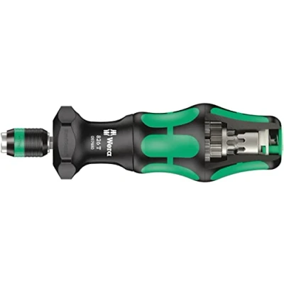 Imagen de WERA 05057480001 826 T Kraftform Turbo Mango porta puntas, sistema de cambio rápido Rapid