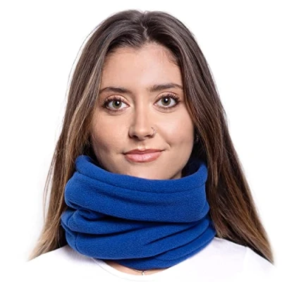 Imagen de ...KARL LOVEN Bufanda mujer Calentador de cuello hombre elástica cálido invierno unisex multiusos Gorro Mask Diadema Deporte Motocicleta Esquí Snowboard Ciclismo Azul