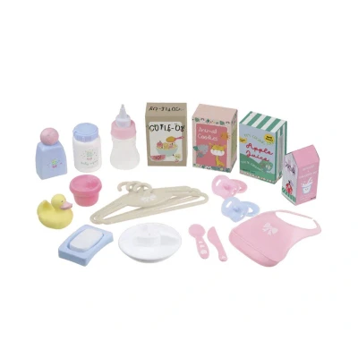 Imagen de JC Toys Mochila con 20 Accesorios para muñecas, Adecuado muñecas de 38 cm, Guardar y Jugar, Rosa, 3 años