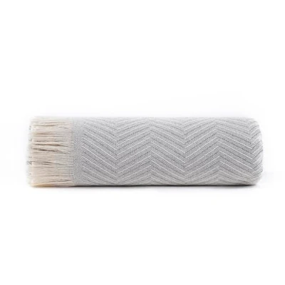 Imagen de Todocama Colcha Multiusos Sofa, Manta Foulard, Plaid para Cama, Cubresofa Cubrecama, Jarapas, Fabricado en España, Espiga. (180x260cm, Gris Claro).