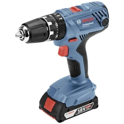 Imagen de Bosch Professional 18V System GSB 21 Taladro percutor a batería (55 Nm, 1800 rpm, 2 baterías x 2.0 Ah, en L BOXX)