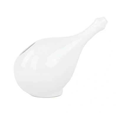Imagen de Bodhi Neti Pot XL Jarra de cerámica blanca Jala Nethi Lavavajillas nasales para lavado nasal