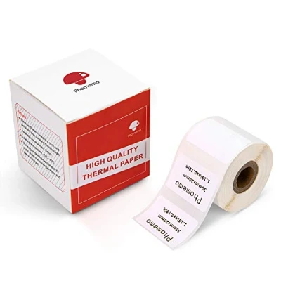 Imagen de Phomemo Etiquetas Térmicas M110 Etiqueta Autoadhesiva Multifunción,Etiquetas multiuso,1.18&quot;x0.79&quot; (30x20mm), adecuada para la Etiquetadoras M200 M120 M220 M221, 320 etiquetas/rollo