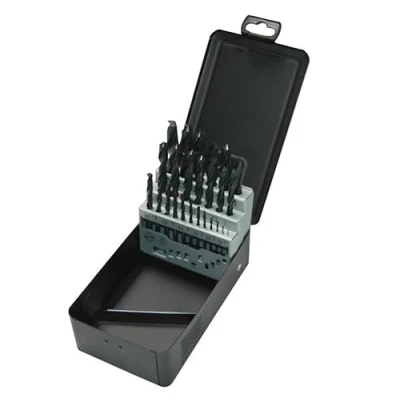 Imagen de Milwaukee Estuche metálico de brocas HSS R (25 piezas), 1/1.5/2 / 2.5/3 3.5/4 4.5/5 5.5/6 6.5/7 7.5/8 8.5/9 9.5/10 10.5/11 11.5/12 12.5/13 mm