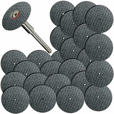 Imagen de Disco de corte 32 mm con mandril para herramienta giratoria Dremel (25 piezas)