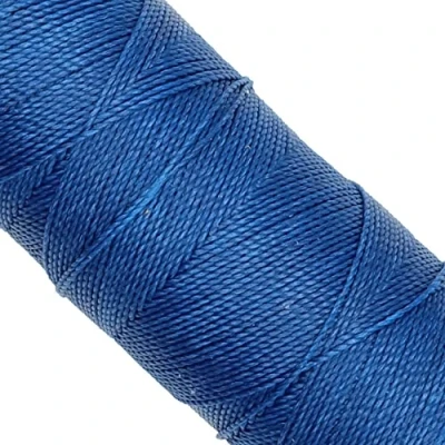 Imagen de Linhasita Bobina hilo encerado 100gr / 170 metros 1 mm de grosor poliester (Azul)