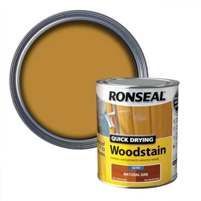 Imagen de Ronseal qdwsno750 Acabado Satinado De Secado Rápido Barniz 750 ml Roble Natural