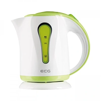 Imagen de ECG RK 1022 Green Hervidor eléctrico, indicador de Nivel Agua Iluminado, sin BPA, Contenido 1,0 l, 900 1100 W, 1 Liter, Plástico, Verde y Blanco