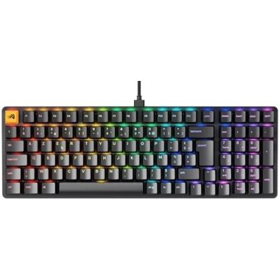 Imagen de Glorious Gaming GMMK 2 Full Size (96%) Teclado mecánico, Carcasa de Aluminio, Personalizable, keycaps Dobles, switches Fox, RGB, distribuciones AZERTY francés Negro