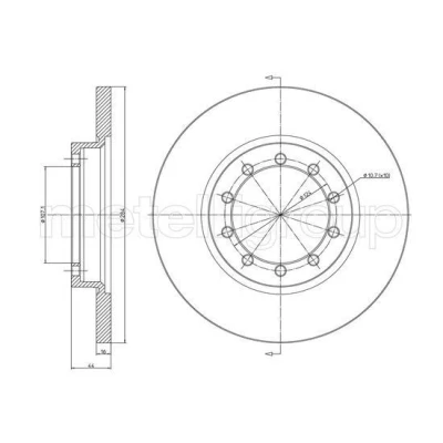 Imagen de Disco de freno METELLI 23 1469C