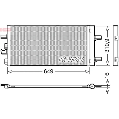 Imagen de DENSO DCN05104 Condensador con secador R 134 a MINI: Hatchback