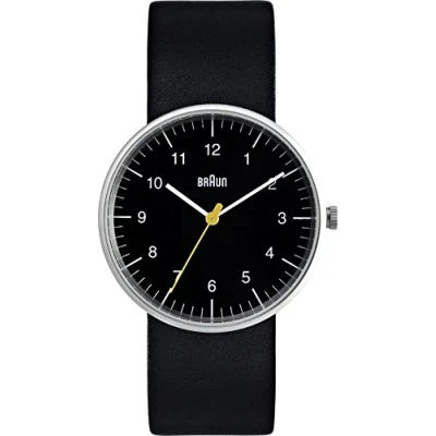 Imagen de Braun BN0021BKBKG Reloj analógico de caballero cuarzo con correa piel negra