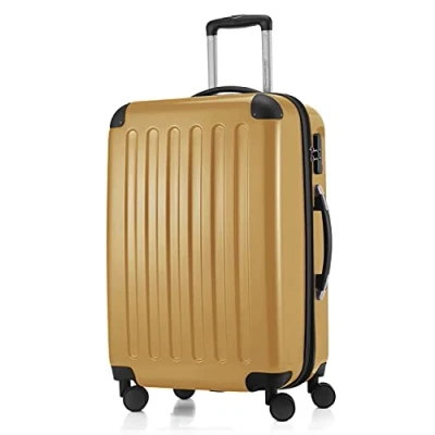Imagen de HAUPTSTADTKOFFER Alex R2 Equipaje de viaje, Maleta rígida, Trolley expandible, 4 ruedas dobles, 65 cm, 74 litros, Oro otoño