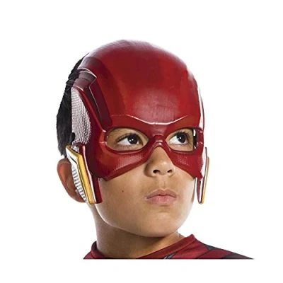 Imagen de Rubies DC Justice League Máscara de Flash para niños, accesorio disfraz licencia oficial, talla única 3 10 años ( 34273)