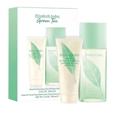 Imagen de Elizabeth Arden Set de Regalo Green Tea: Perfume Tea 100ml + Crema Hidratante Corporal Honey Drops 100ml, Cofre para Mujer