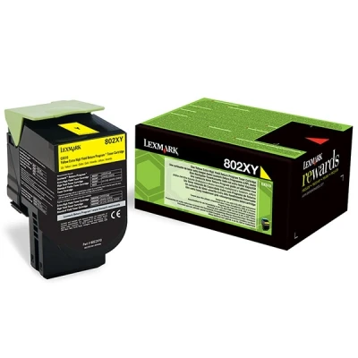 Imagen de Tóner Amarillo Lexmark 802xy Retornable (4000 Pag) 80c2xy0