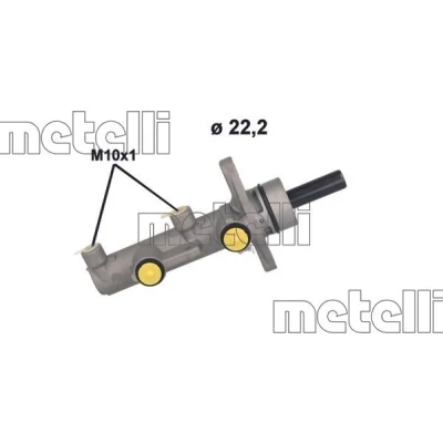 Imagen de METELLI 05 1233 Cilindro Maestro de Freno 22,20 Aluminio