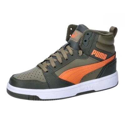 Imagen de PUMA Rebound V6 Mid WTR Jr, Sneaker, Dark Olive Maple Syrup Olive, 37 EU
