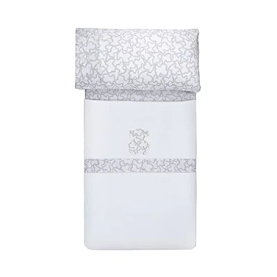 Imagen de TOUS BABY Juego de sabanas Home Kaos para la Cuna tu Bebé. (Celeste, S 80x115 cm)