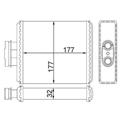 Imagen de MAHLE ORIGINAL AH 75 000S Radiador de Calefaccion SEAT: Ibiza 3, 4, Córdoba II Berlina, VOLKSWAGEN: Polo IV Hatchback, SKODA: Fabia I Hatchback