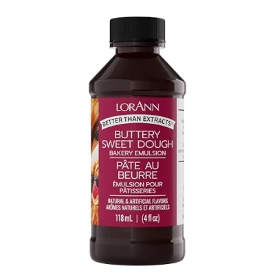 Imagen de Aceites LorAnn panadería emulsiones Natural y Artificial Sabor 4oz Buttery Sweet Masa, Otros, Multicolor