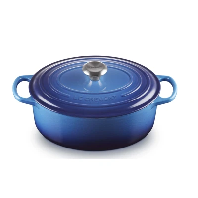 Imagen de Le Creuset Casserole Oval Signature Azure ø 31 cm / 6.3 Liter