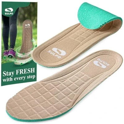 Imagen de SULPO Plantillas para Zapatos y pies frescos Suelas de reemplazo comodidad mujeres hombres trabajo correr Botas Zapatillas deporte