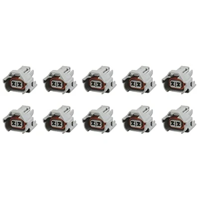 Imagen de Conector de repuesto para coche Inyector gasolina NIP DEN (10 x hembras) 90980 11153, 0280 157 012, 0280157012, 6189 0060, 06A973722
