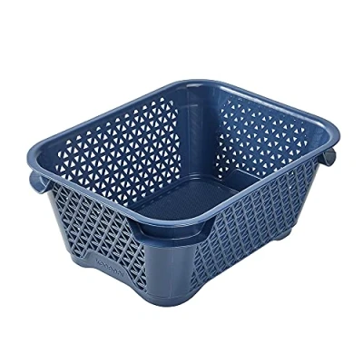 Imagen de keeeper Eco Mirko Mini Cesta (PP), DIN a7, Plástico Reciclado, Azul, 16 cm