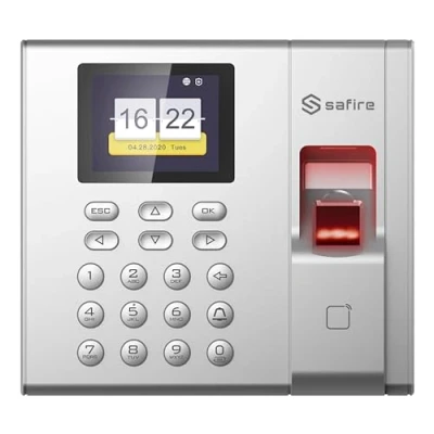 Imagen de Safire Control de Accesos y Presencia Huella, Tarjeta RFID Teclado Capacidad 1.000 Huellas 100.000 Registros Software Incluido