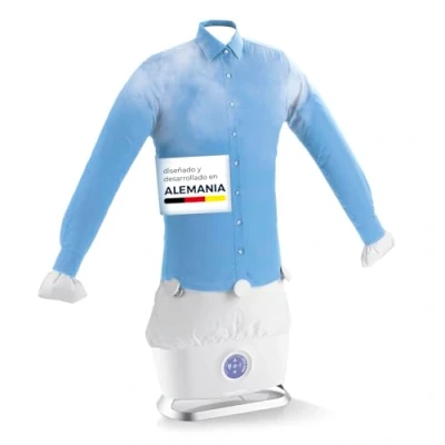 Imagen de CLEANmaxx Plancha automática con función de Vapor Innovadora máquina Planchado para Camisas y Blusas Más Suave Que la Secadora Plancha, 2 programas, Pantalla táctil