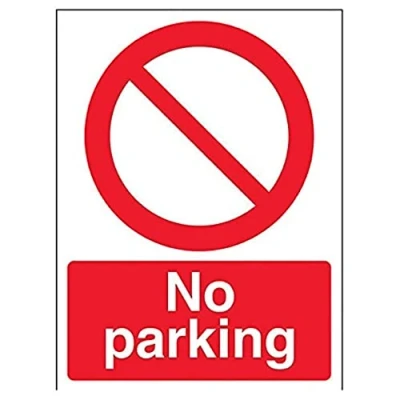 Imagen de vsafety 52030/an r &quot;no parking&quot; prohibición acceso signo, plástico rígido, vertical, 150 mm x 200 mm), color rojo