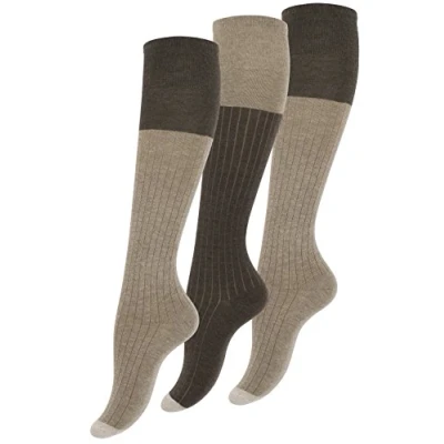 Imagen de Vincent Creation® Calcetines hasta la rodilla para mujer, marron, 39 42