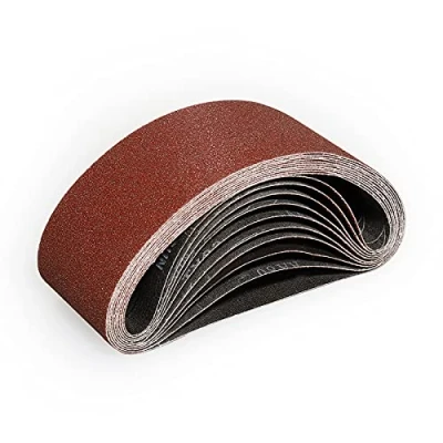 Imagen de Sruhrak Bandas de Lija 75 X 457 mm Granos 60 Lijado Correas Para Lijadora Banda (10 UNIDADES)