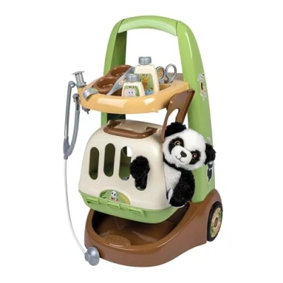 Imagen de Smoby Trolley Cuidado Animal. Carro Veterinario 1 Peluche Panda + Estuche 10 Accesorios A Partir de 3 Años ( 7600340405 )