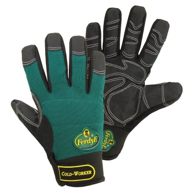 Imagen de FerdyF. 1990 HM Guantes de protección negro, Azul cuero, Polyamid 6, PU (poliuretano)