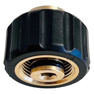 Imagen de M&amp;M Smartek Adaptador para lavadora de alta presión M22 IG a 1/4&quot; Conector 1: rosca hembra x 1,5 2: interior Material: latón con protección plástico