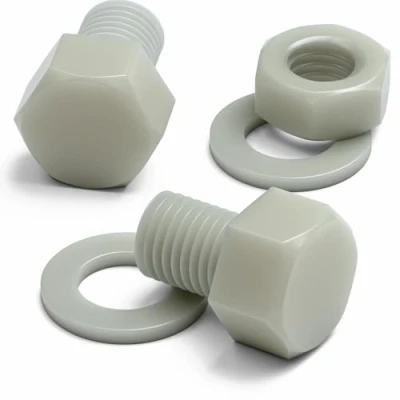 Imagen de 10x tornillos cabeza de Hexagonal, Super Nailon, M16 x 20mm, reforzado con fibra vidrio, Tornillos, Tuercas, Arandelas