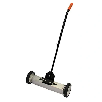 Imagen de La Barredora Magnética Barre Objetos Ferrosos, Uñas, Tornillos Rápidamente Con Liberación Conmutable Para Una Fácil Limpieza 22 &quot;De Ancho
