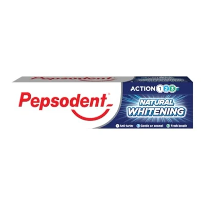 Imagen de Pepsodent Natural Whitening con flúor y calcio Pasta de dientes para unos más blancos en una semana 75 ml