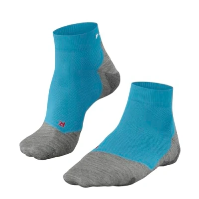 Imagen de FALKE RU5 Race Short M Sso hilo funcional antiampollas 1 par, Calcetines para correr Hombre, Verde Turquoise 7922, 39 41